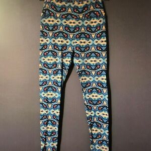Patterned Blue Kids Leggings